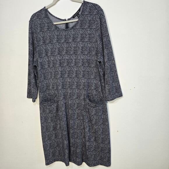 41 Hawthorn Black Aniya Plaid Dress. Size XXL - Picture 3 of 11